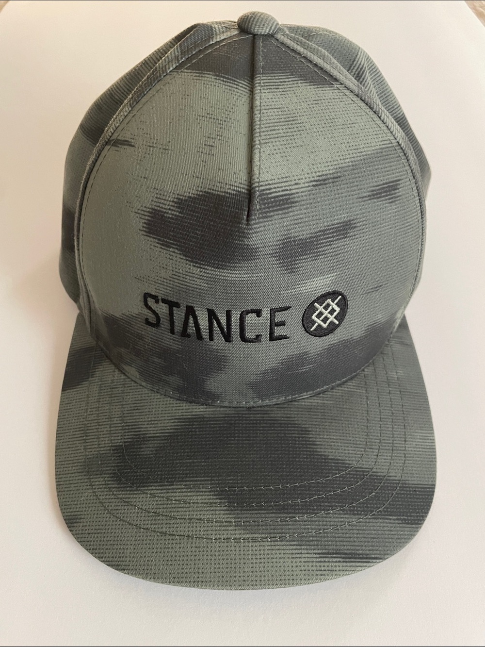 STANCE Icon Designer Men’s Logo Butter Blend Camo Green Hat NWOT